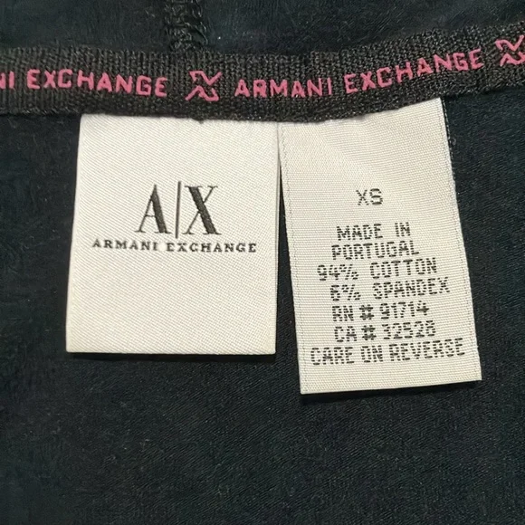 Y2K Vintage Armani Exchange Zip Up Hoodie Size XS - Picture 4 of 5